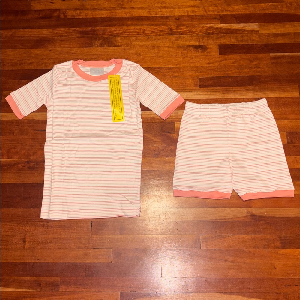 Lake Pajamas Kids Shorts Pajama Set in Bellini Ombre SZ 7 NEW